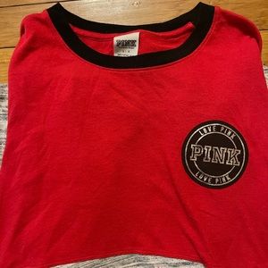 Pink Size LG red/black/silver